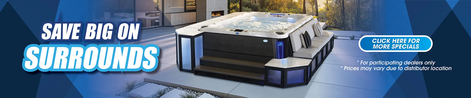 Calspas hot tub being used in a family setting - Shoreline