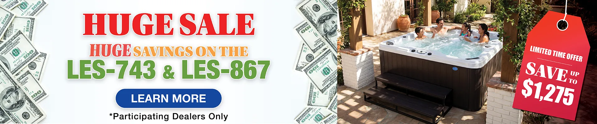 Calspas hot tub being used in a family setting - Shoreline